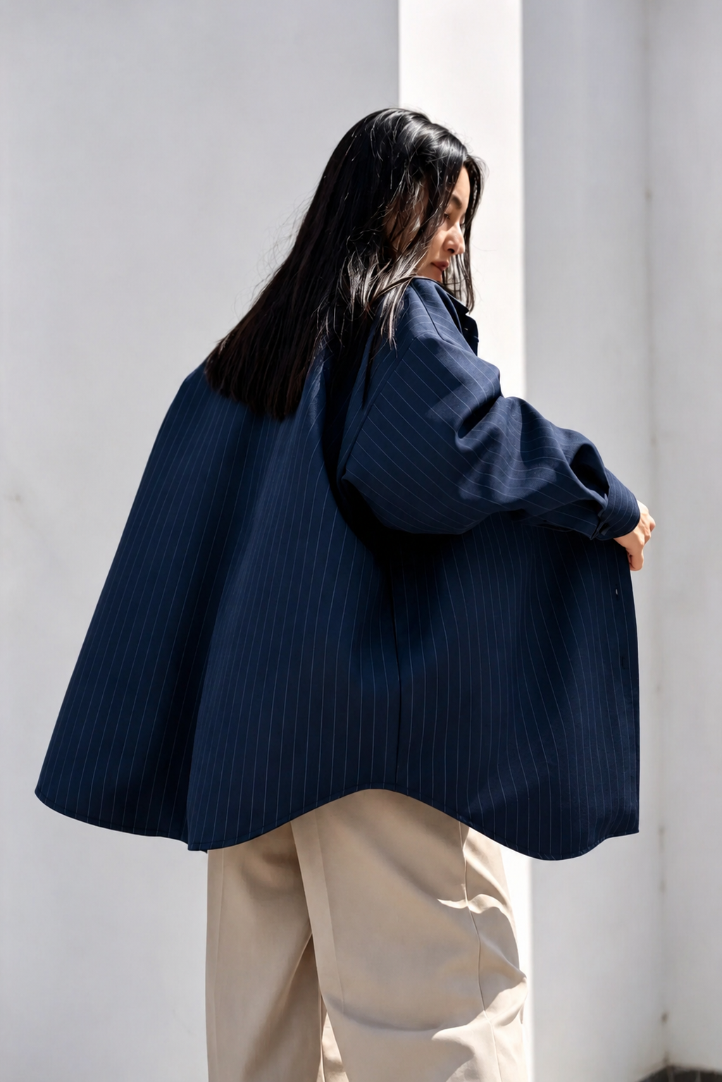 Oversized shirt in Blazer Style