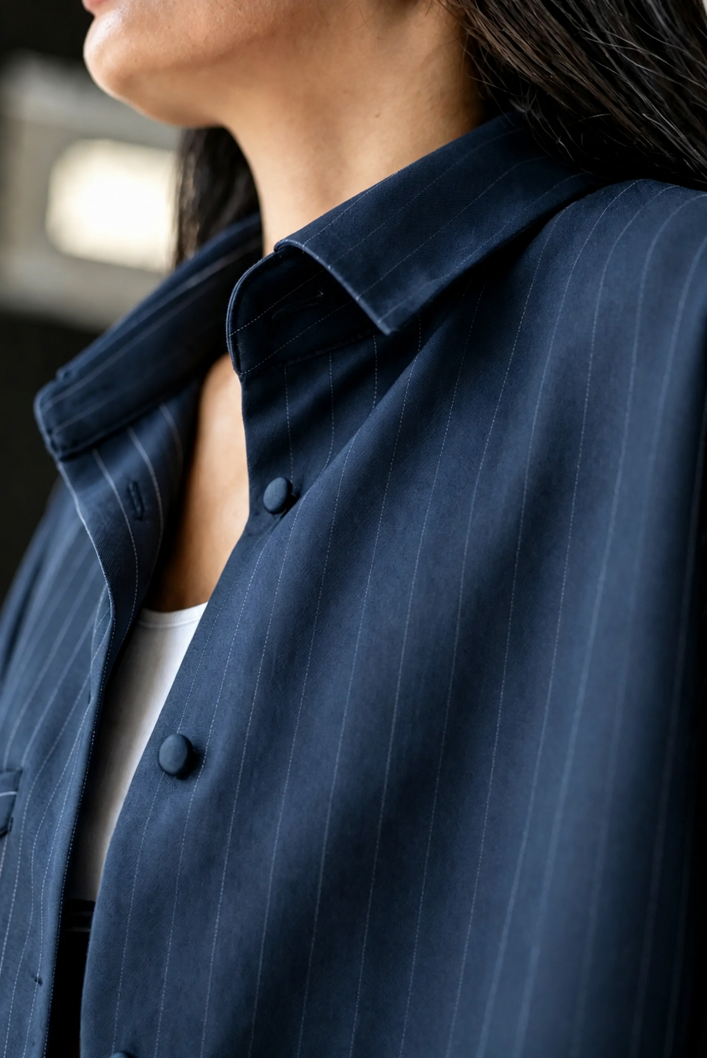 Oversized shirt in Blazer Style